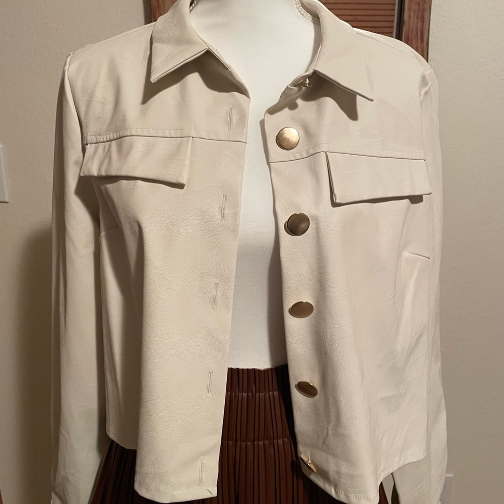 Vegan leather jacket